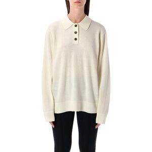 THE GARMENT Women's Long Sleeve Polo Sweater Women CREAM Sweaters & Knitwear